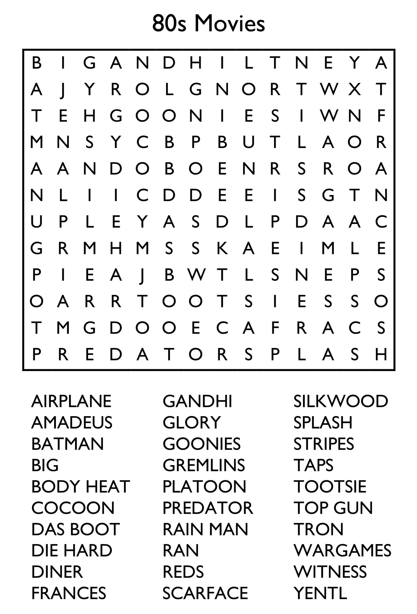 10 Free Printable Word Search Puzzles throughout Large Print Easy Word Search Printable