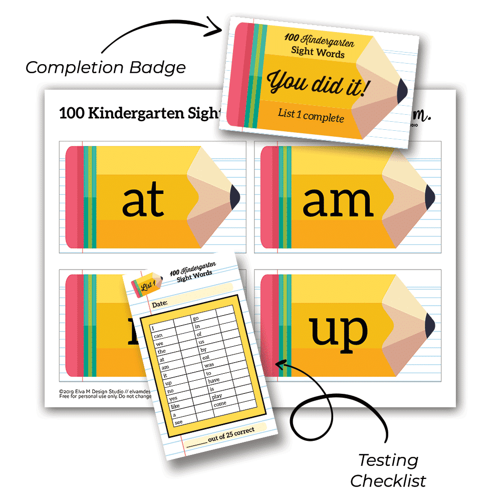 100 Kindergarten Sight Words Printable Flash Cards - Paris Corporation pertaining to Free Kindergarten Sight Words Flash Cards Printable