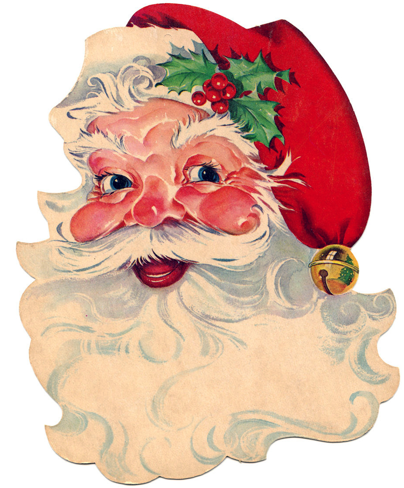 11 Free Vintage Santa Clipart! - The Graphics Fairy throughout Free Printable Xmas Clip Art