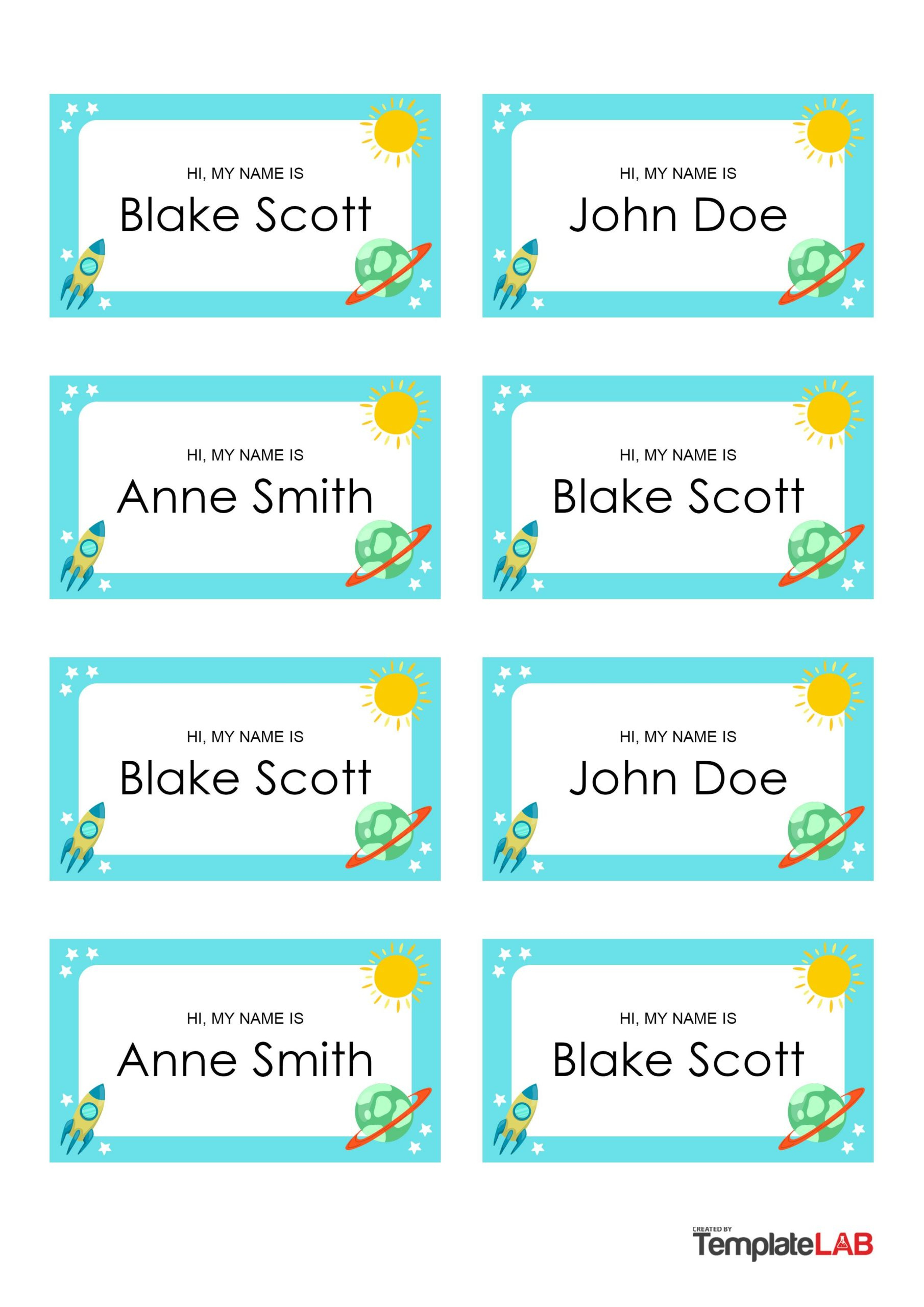 19 Editable Name Tag &amp;amp;Amp; Name Badge Templates [Free within Free Printable Name Badge Template