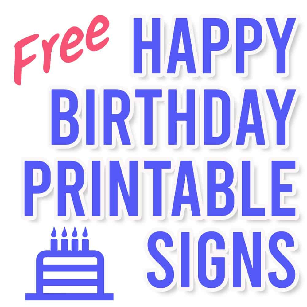 23 Free Printable Happy Birthday Signs | Parties Made Personal with regard to Happy Birthday Signs Printable Free