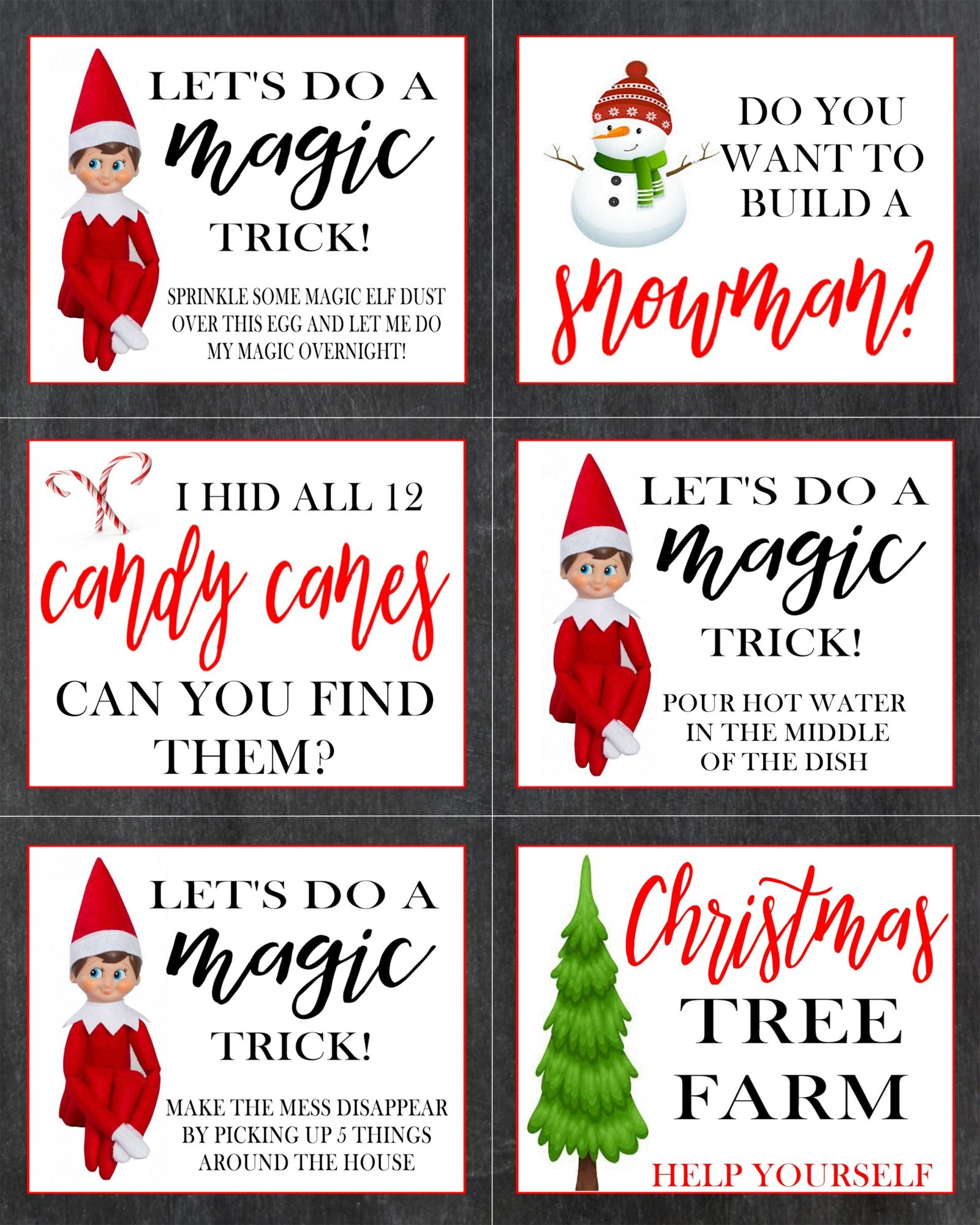 25 Easy Elf On The Shelf Ideas regarding Elf on the Shelf Ideas Printable