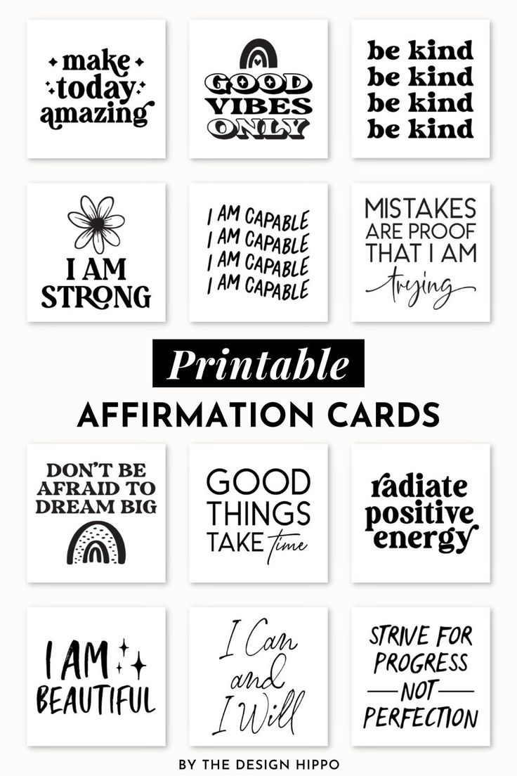 30 Printable Affirmation Cards That Will Inspire You To Be Your intended for Positive Free Printable Quote Printable Affirmations