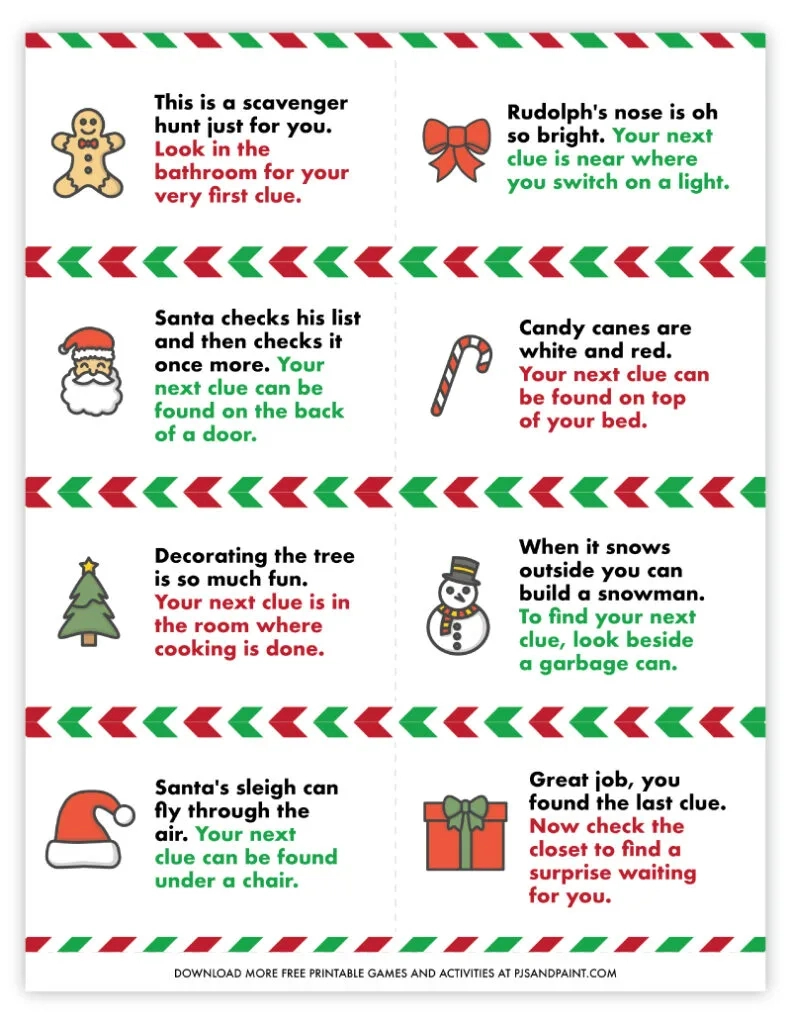 35 Free Printable Christmas Games And Activities - Pjs And Paint within Indoor Christmas Games Ideas For Adults Printable