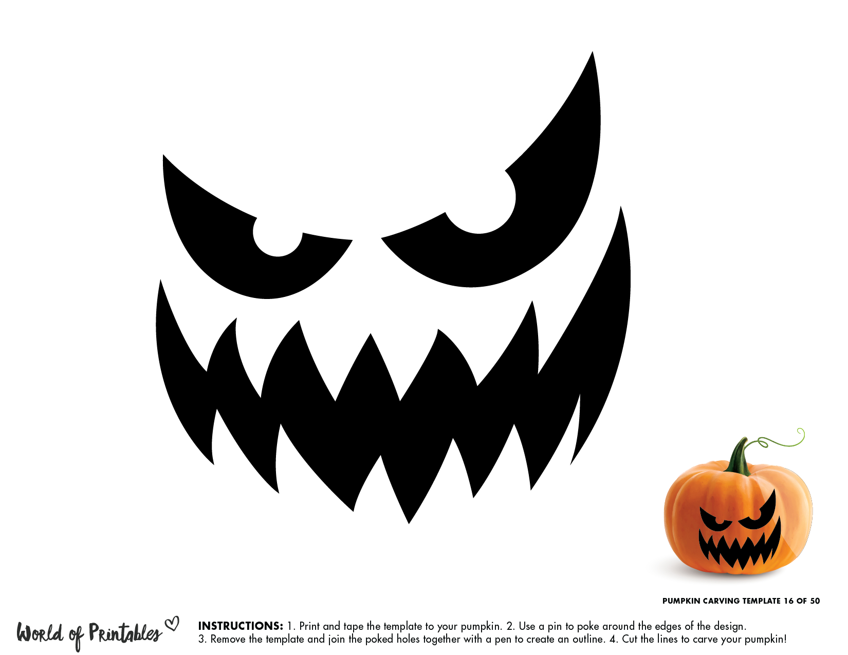 50 Easy Pumpkin Carving Stencils + The Ultimate Guide To Pumpkin inside Scary Pumpkin Carving Ideas Printable