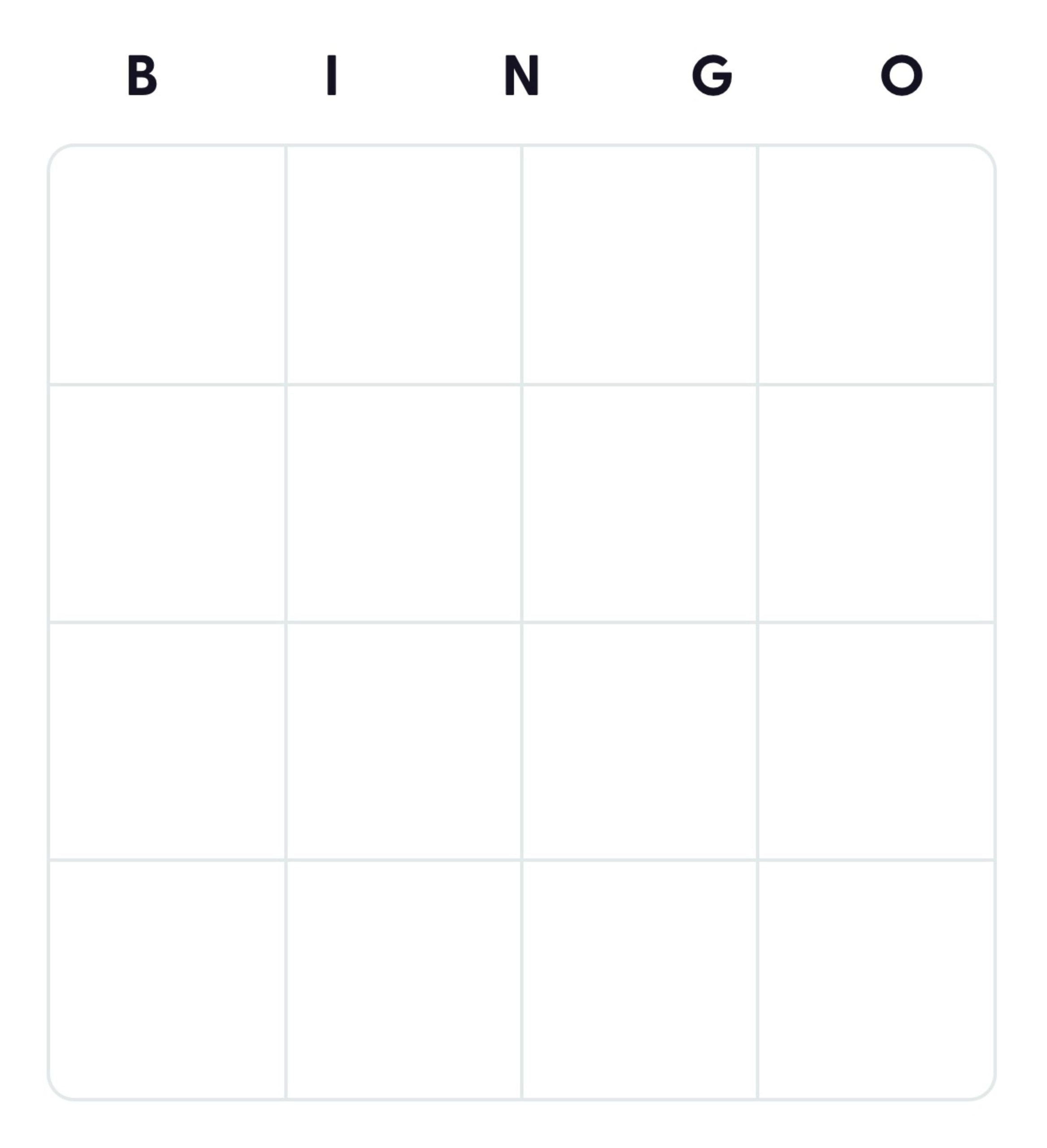 50+ Free Printable Blank Bingo Card Templates - Bingo Card Creator with Blank Printable Bingo Cards