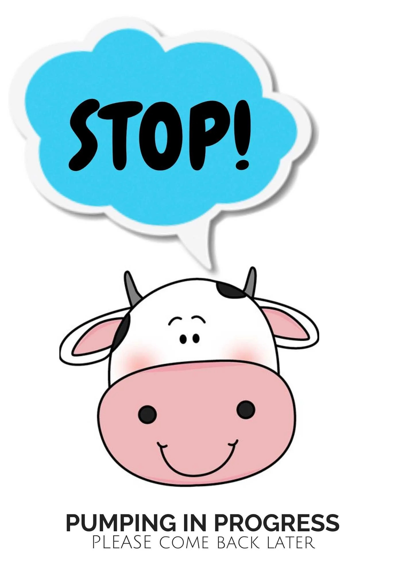 6 Free Pumping In Progress Signs! — Milkology® in Pumping In Progress Sign Printable
