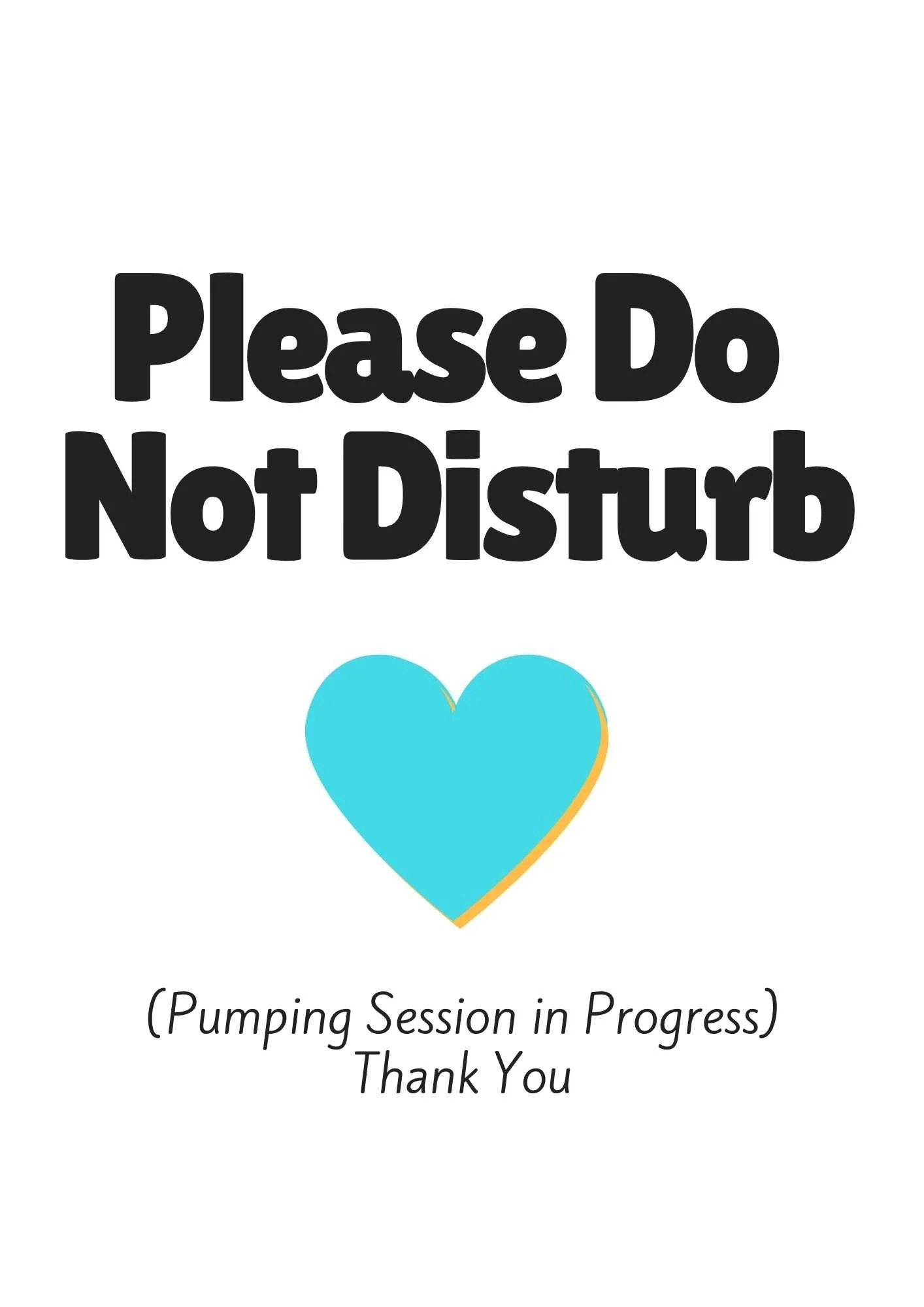 6 Free Pumping In Progress Signs! — Milkology® regarding Pumping in Progress Sign Printable
