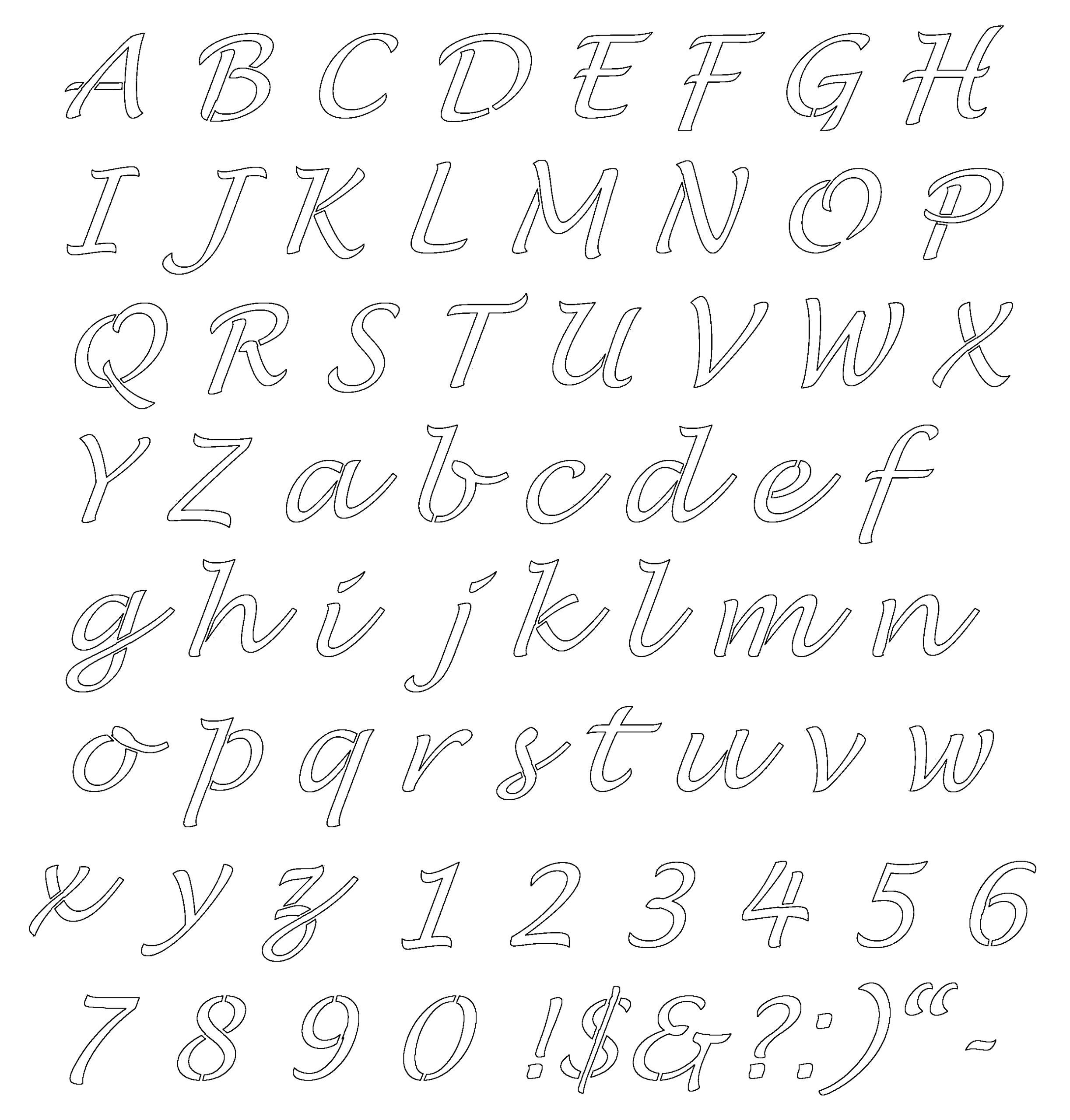 8 Stencils Ideas | Letter Stencils, Lettering Alphabet, Letter with regard to Free Printable Fancy Letter Stencils