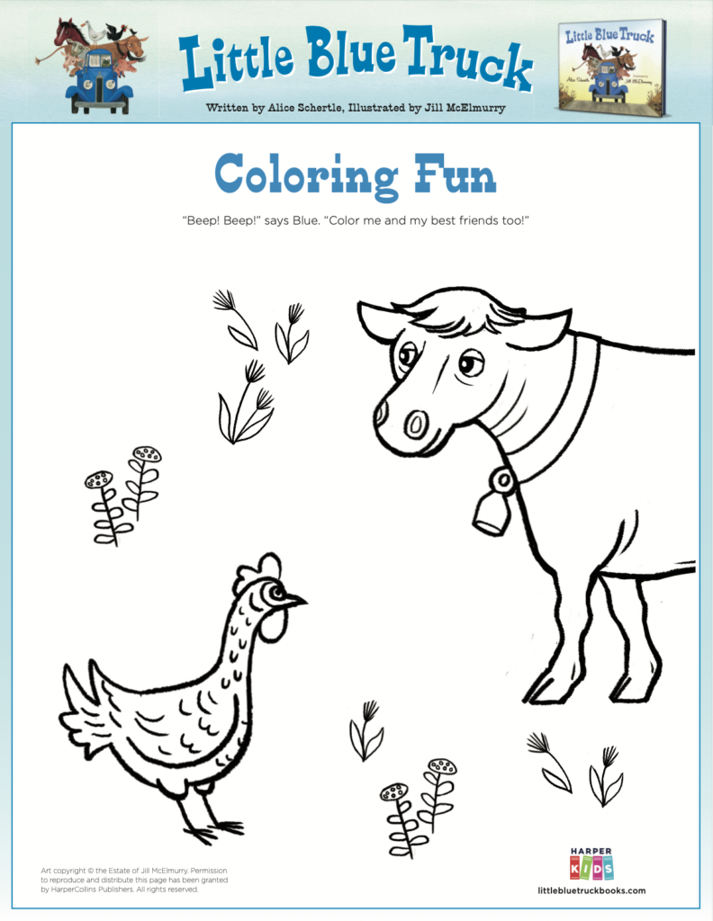 Activities - Fun Printables For Kids - Little Blue Truck with regard to Little Blue Truck Printables Free