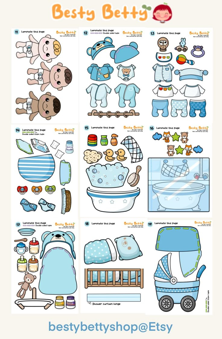 Baby Dollhouse Paper Doll Pdf Files within Fun Blind Bag Paper Doll Printable