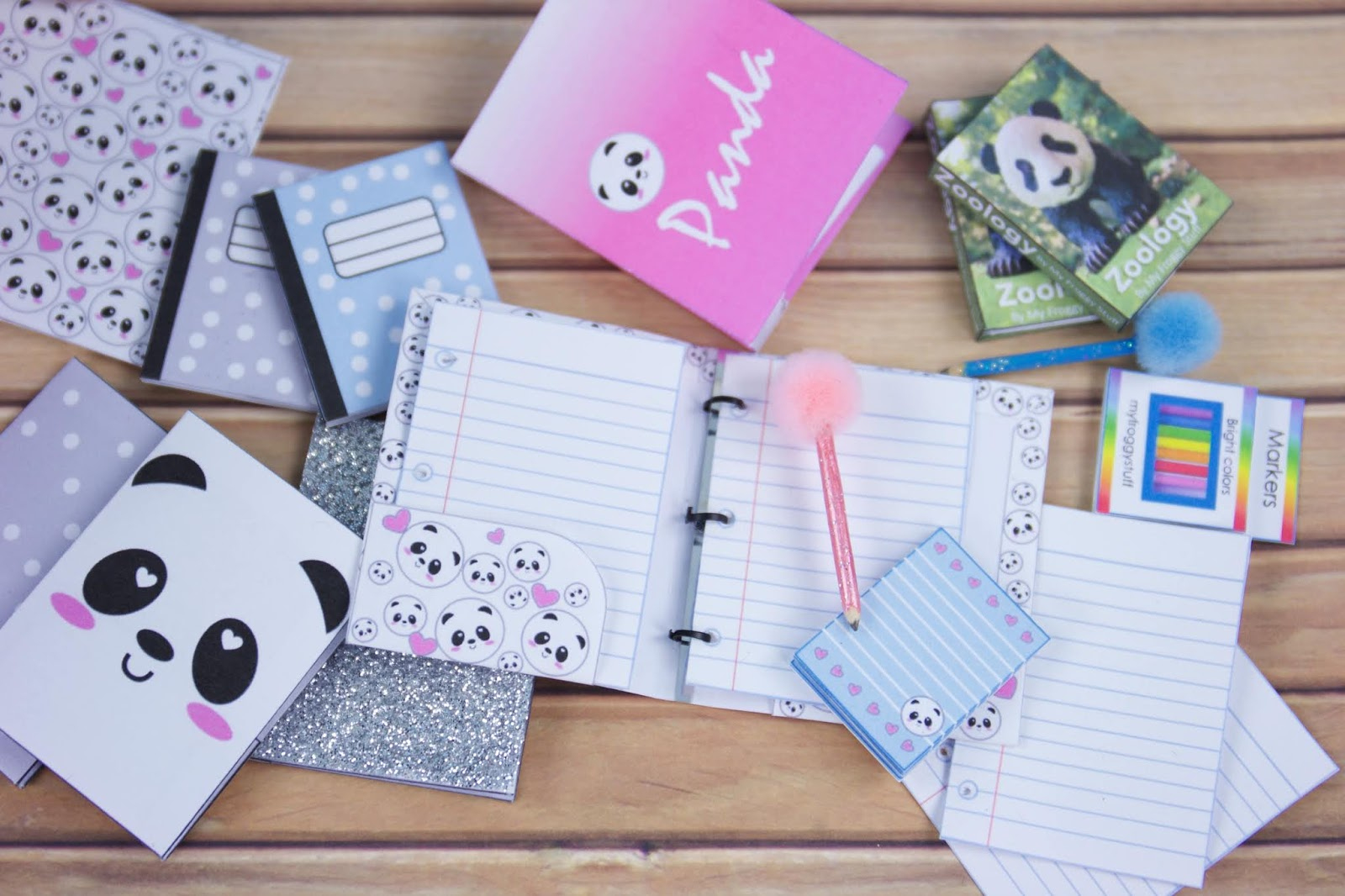 Back To School : Diy Panda School Supplies Free Printables regarding My Froggy Stuff Free Printables