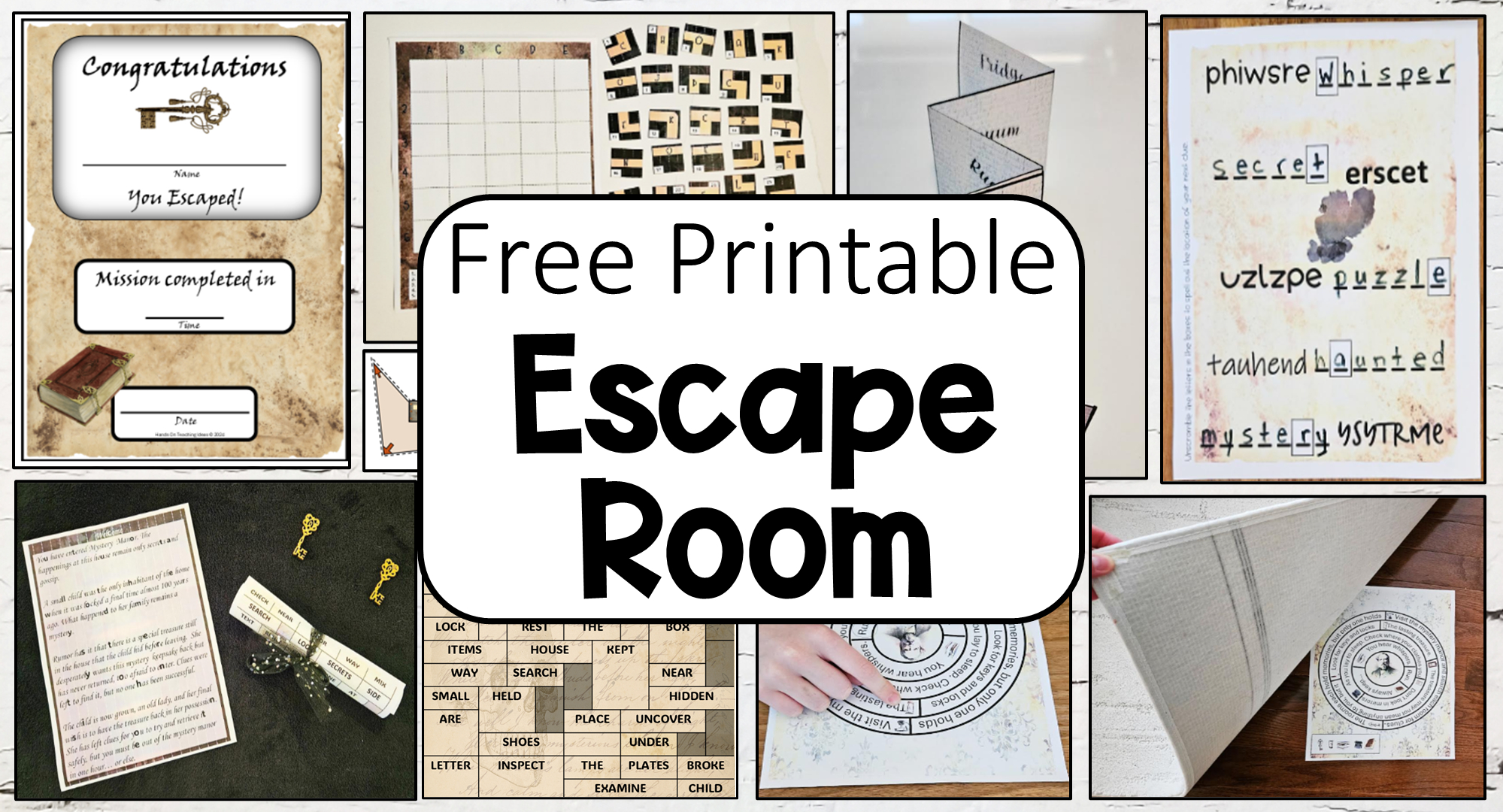 Best Free Escape Room For Kids (Printable Game) intended for Free Printable Escape Room Game