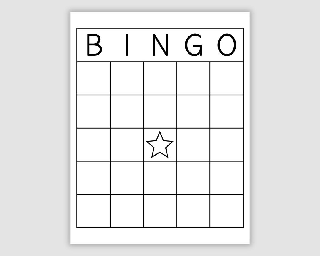 Blank Bingo Card Template, Prints 1, 2, 4, 6, And 9 Per Page inside Blank Printable Bingo Cards