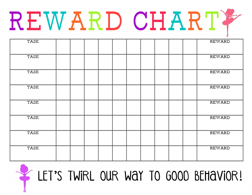 Blank Reward Chart Printable - The Girl Creative for Sticker Reward Chart Printable Free