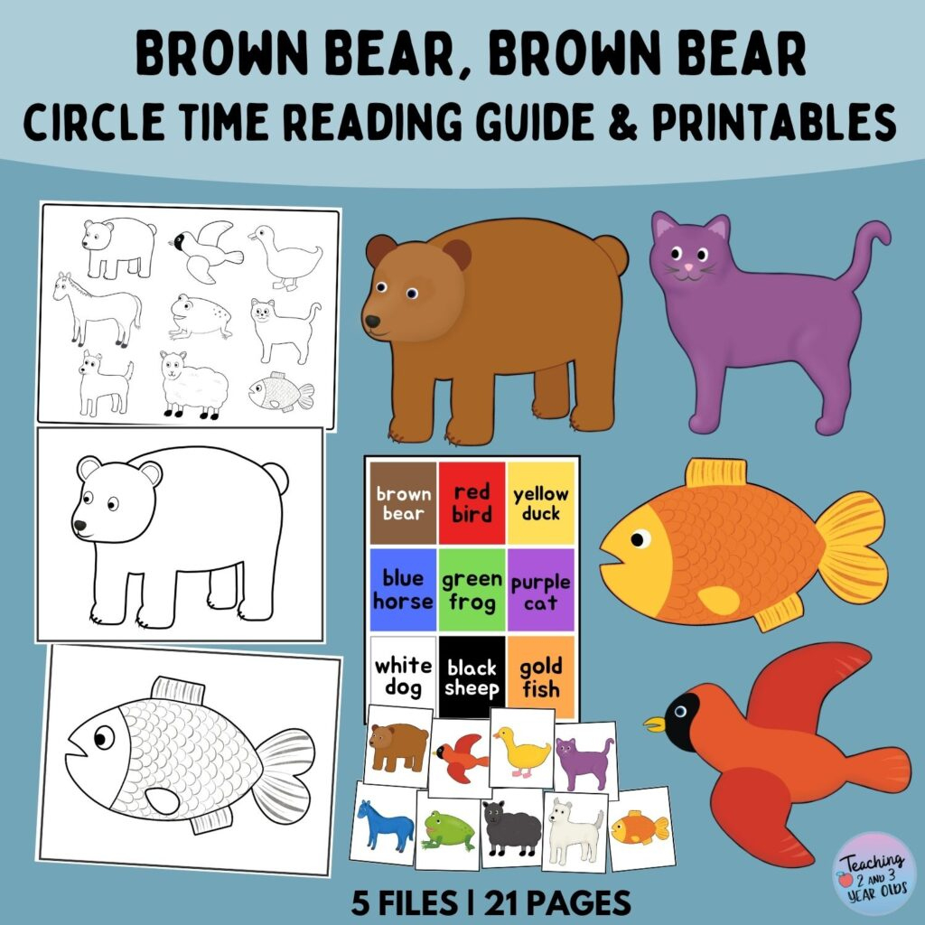 Brown Bear, Brown Bear, What Do You See Printable Book for Brown Bear Brown Bear Book Printable