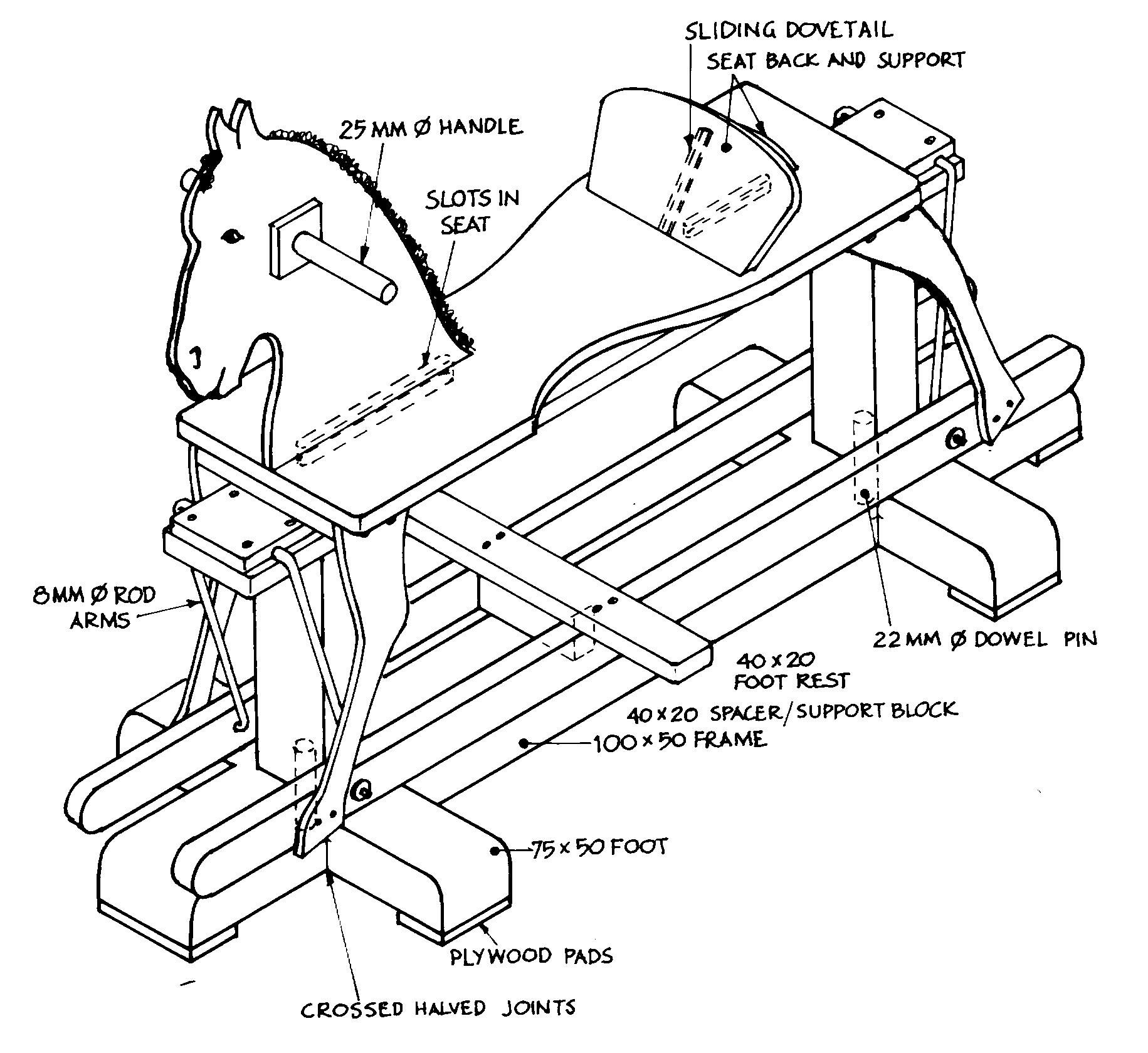Build A Rocking Horse - The Shed inside Printable Free Rocking Horse Plans