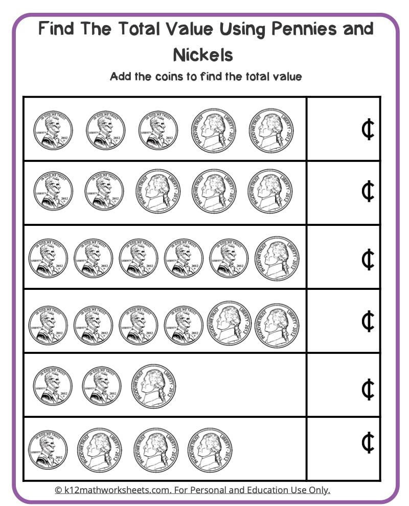 Counting Money Worksheets inside Free Printable Money Counting Worksheets