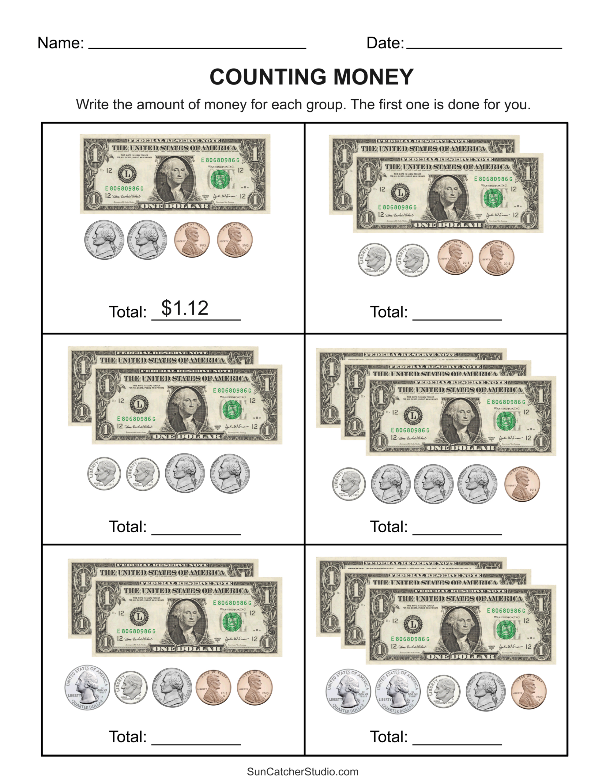 Counting Money Worksheets (Money Math) – Free Printables with Free Printable Money Counting Worksheets
