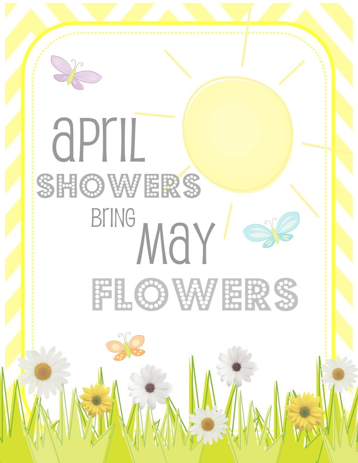 Creative Juice: {Free Printables} April Showers Bring May Flowers inside April Showers Bring May Flowers Printable