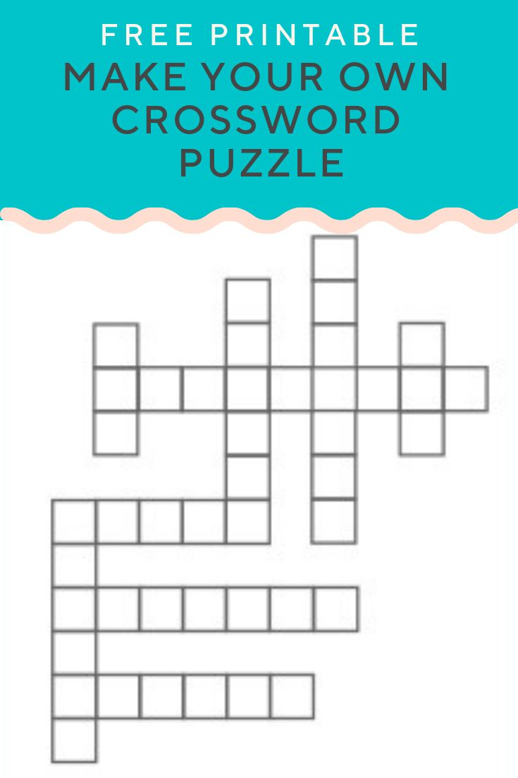 Crossword Puzzle Generator in Make Crossword Puzzle Free Printable