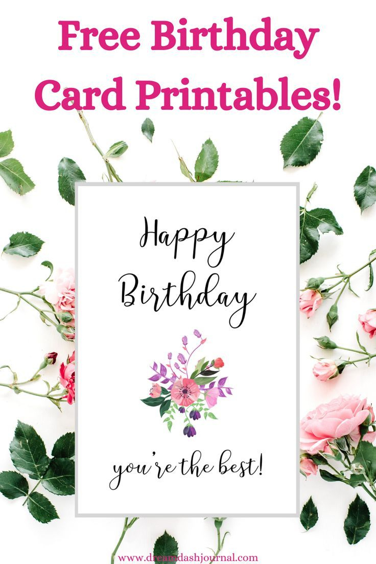 Cute Printable Birthday Cards For Her {Pretty &amp;amp; Free Pdf Download!} regarding Birthday Cards For Her Free Printable