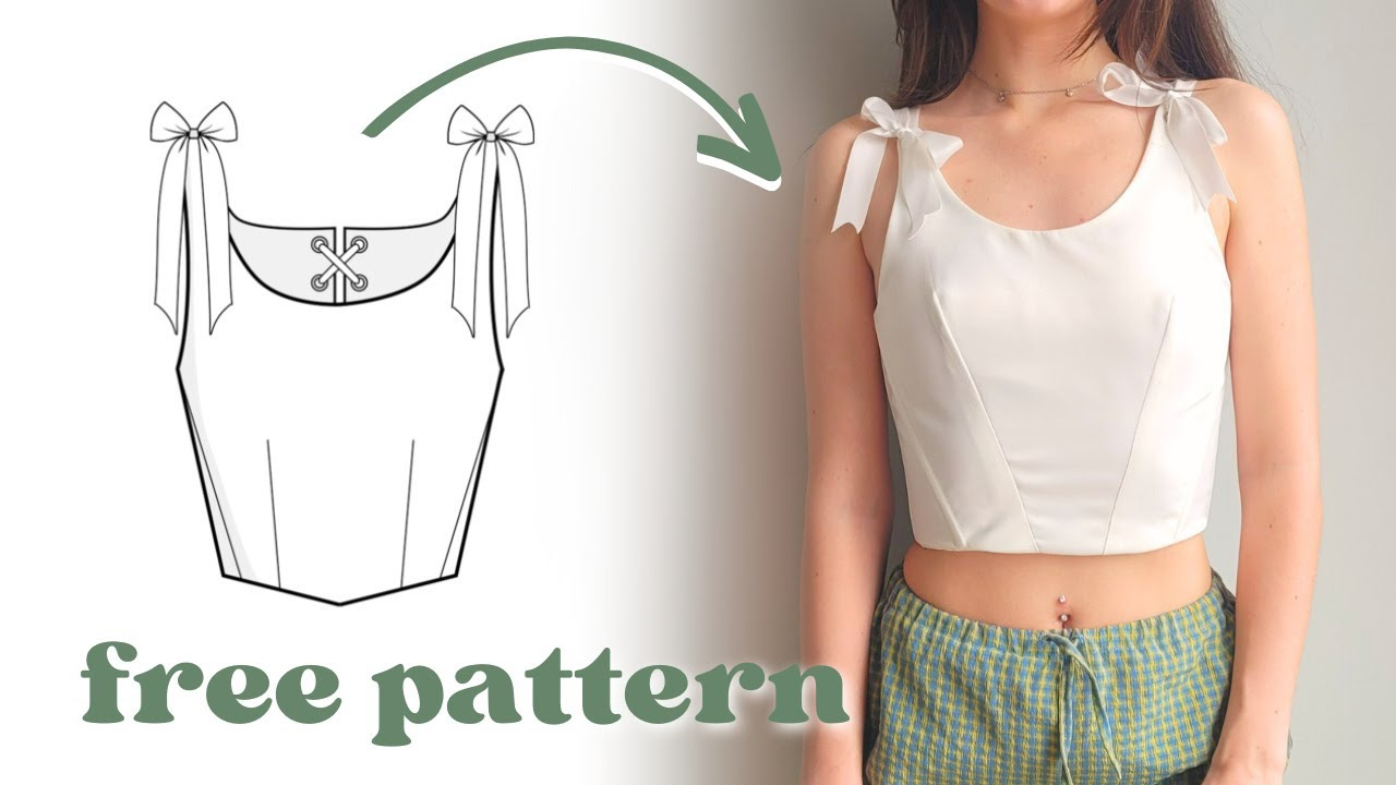 Diy Corset Top Tutorial With Free Sewing Patternmood inside Free Printable Corset Top Pattern