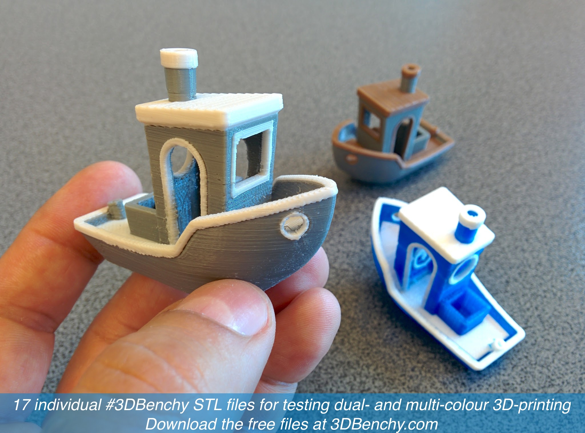 Download #3Dbenchy Stl Files For Dual And Multi-Colour 3D-Printing in 3d Printable Files Free Download