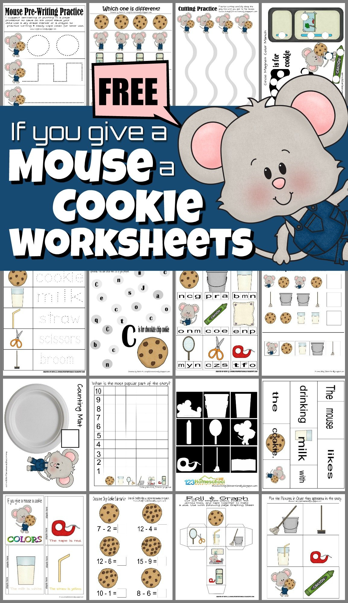 🐭🍪 Free Printable Mouse And Cookie Worksheets And Activities regarding If You Give A Mouse A Cookie Printable