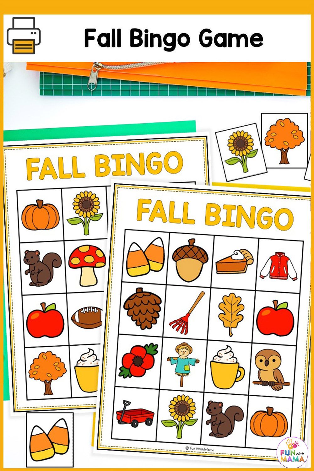 Fall Bingo - Fun With Mama intended for Free Printable Autumn Bingo Cards