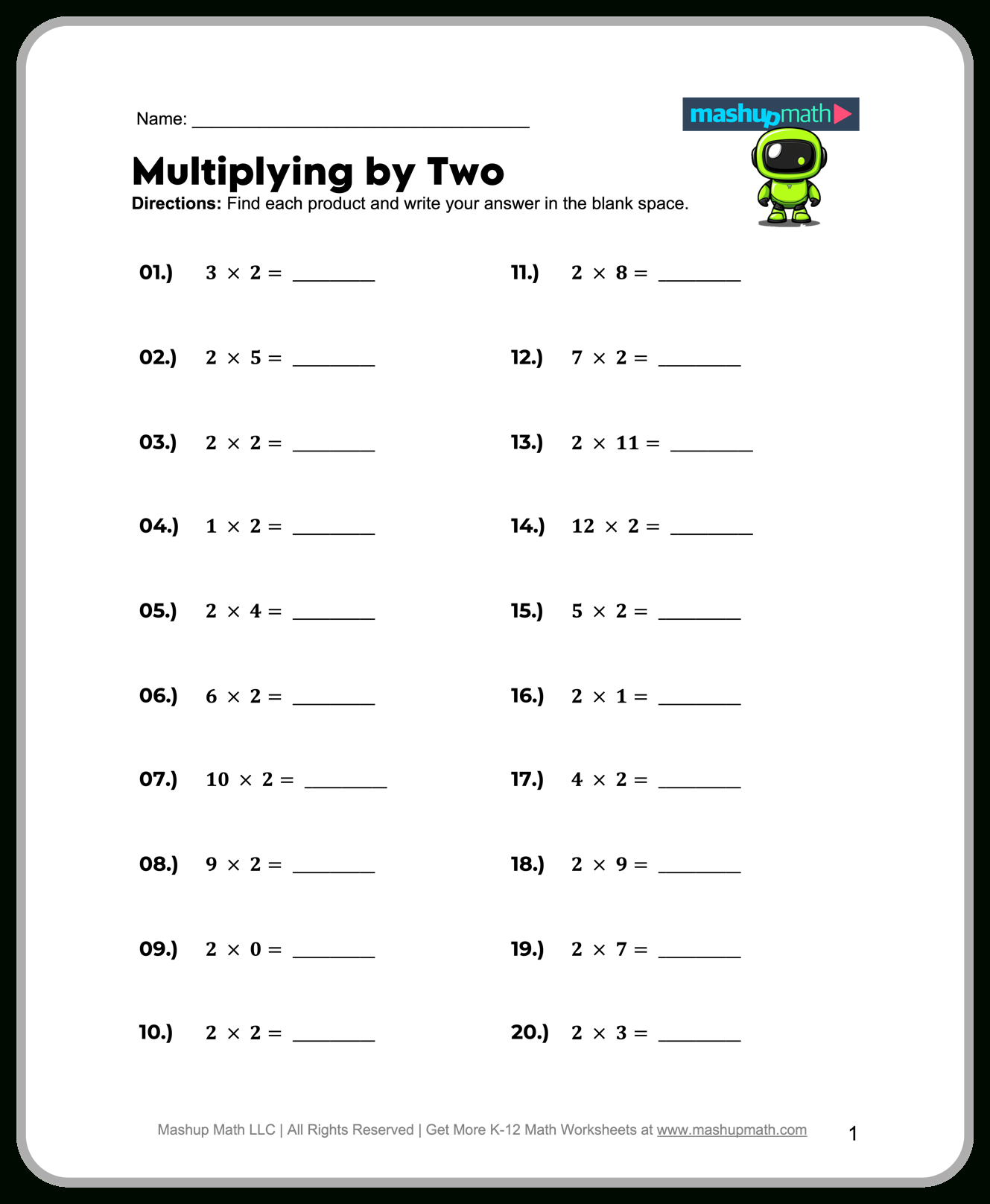 Free 2Nd Grade Math Worksheets—Printable W/ Answers — Mashup Math regarding 2Nd Grade Worksheets Free Printable
