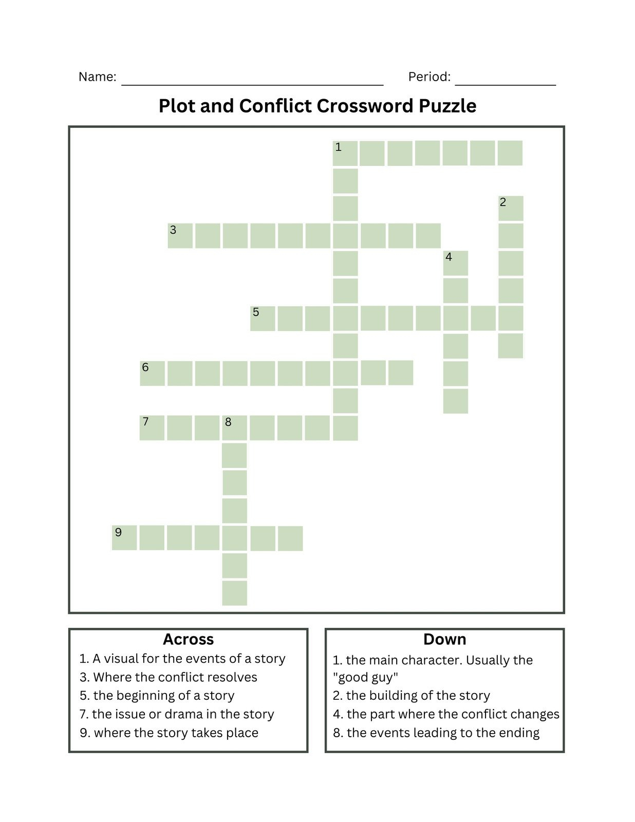 Free And Customizable Crossword Puzzle Templates - Worksheets Library regarding Make Crossword Puzzle Free Printable