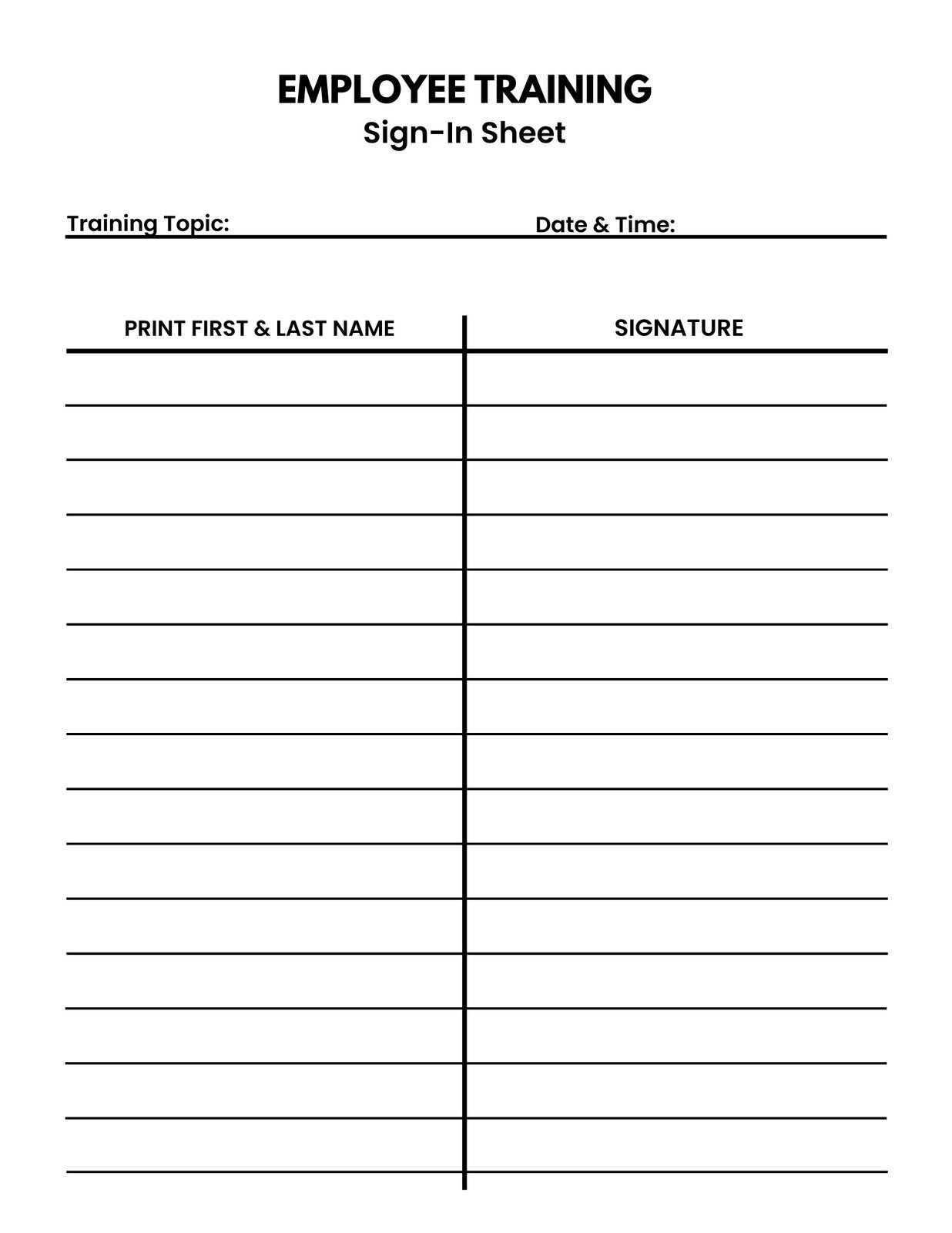 Free And Customizable Sign Up Sheet Templates in Printable Sign Up Sheet Free