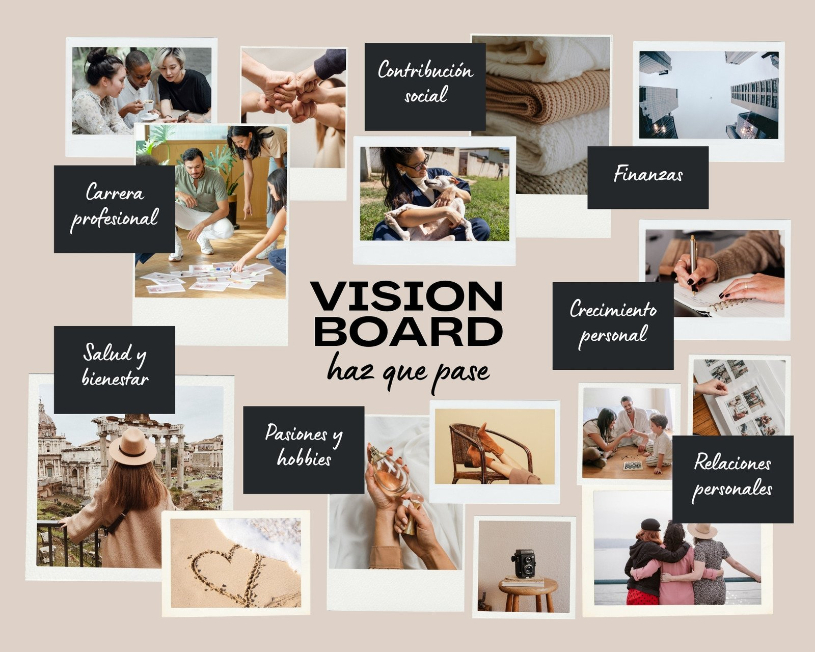 Free And Customizable Vision Board Templates in Printable Vision Vision Board Pictures to Use