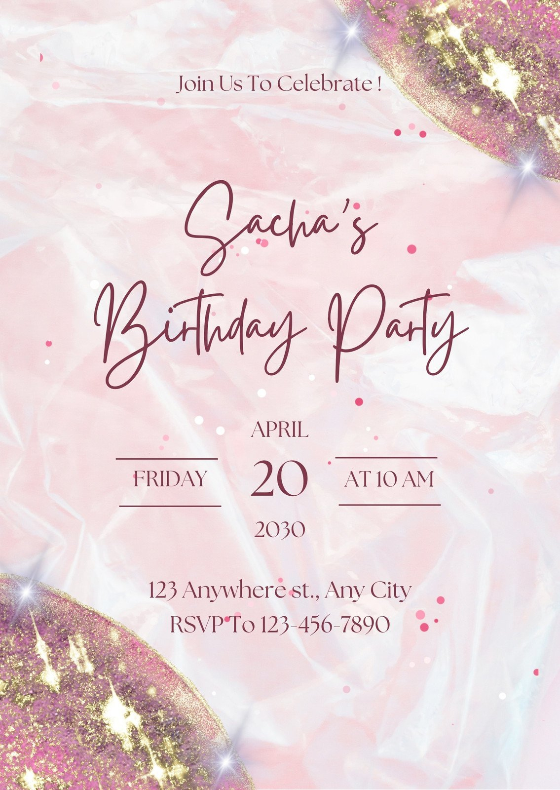 Free And Printable Birthday Invitation Templates | Canva within Printable Birthday Invitations Free