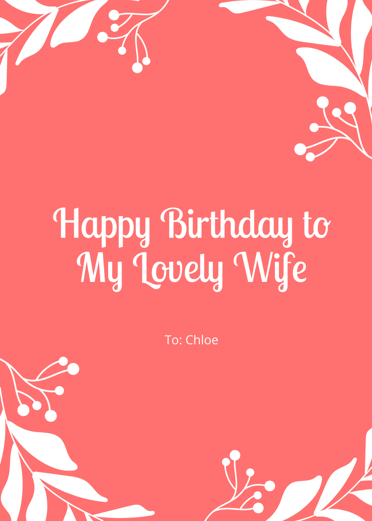 Free Birthday Card For Wife Templates, Editable And Printable with Birthday Card For Wife Printable