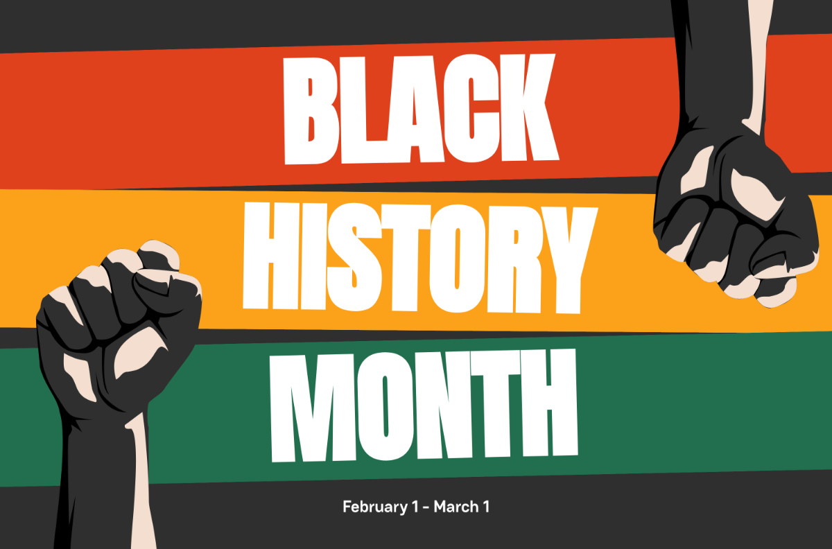 Free Black History Month Banner Template To Edit Online for Black History Month Banner Printable Free