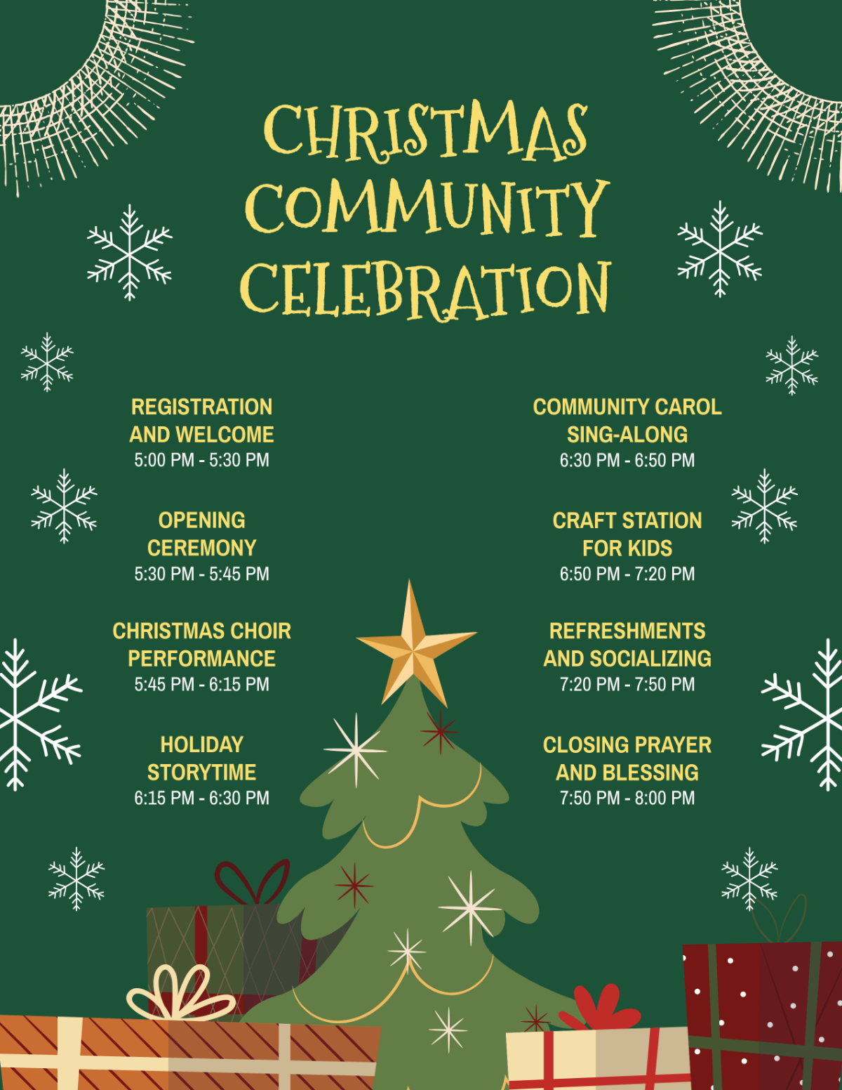 Free Christmas Program Agenda Template To Edit Online throughout Free Printable Christmas Programs For Church