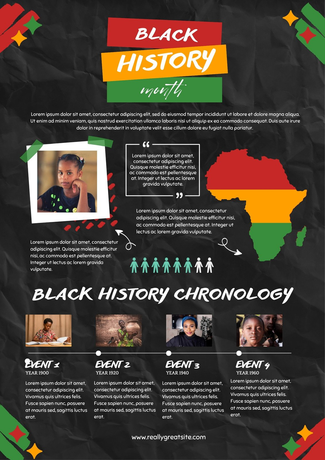 Free Custom Printable Black History Poster Templates | Canva for Free Printable Black History Month Posters
