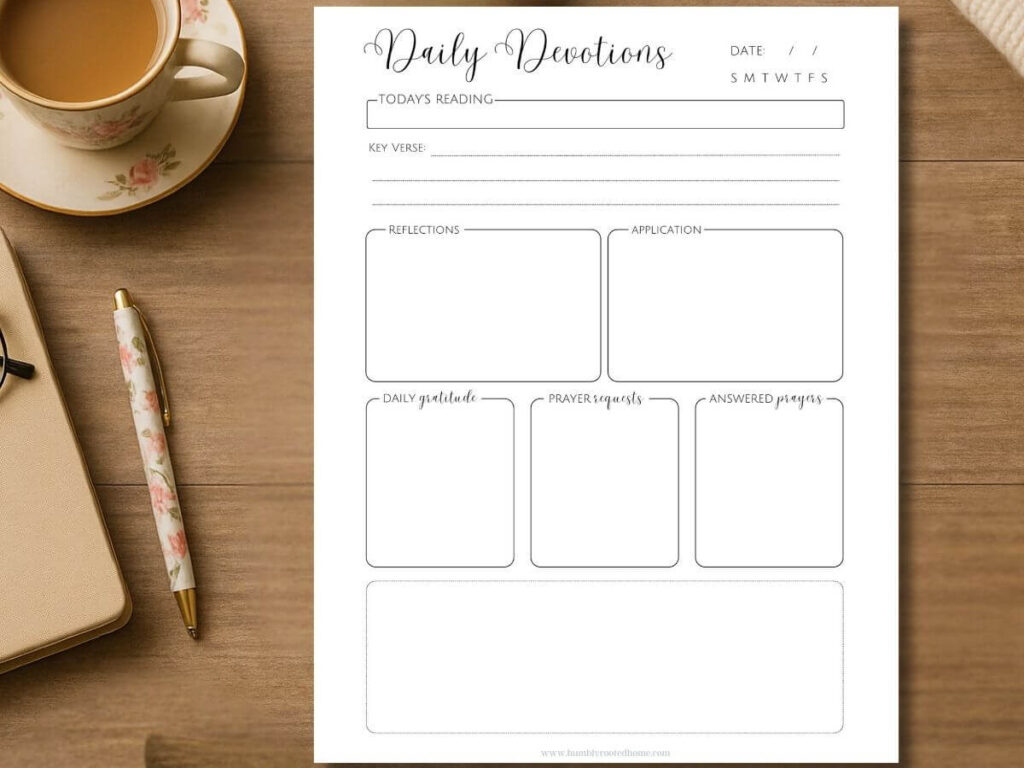 Free Devotional Printable For Daily Study And Reflection - with regard to Free Printable Daily Devotions For Adults