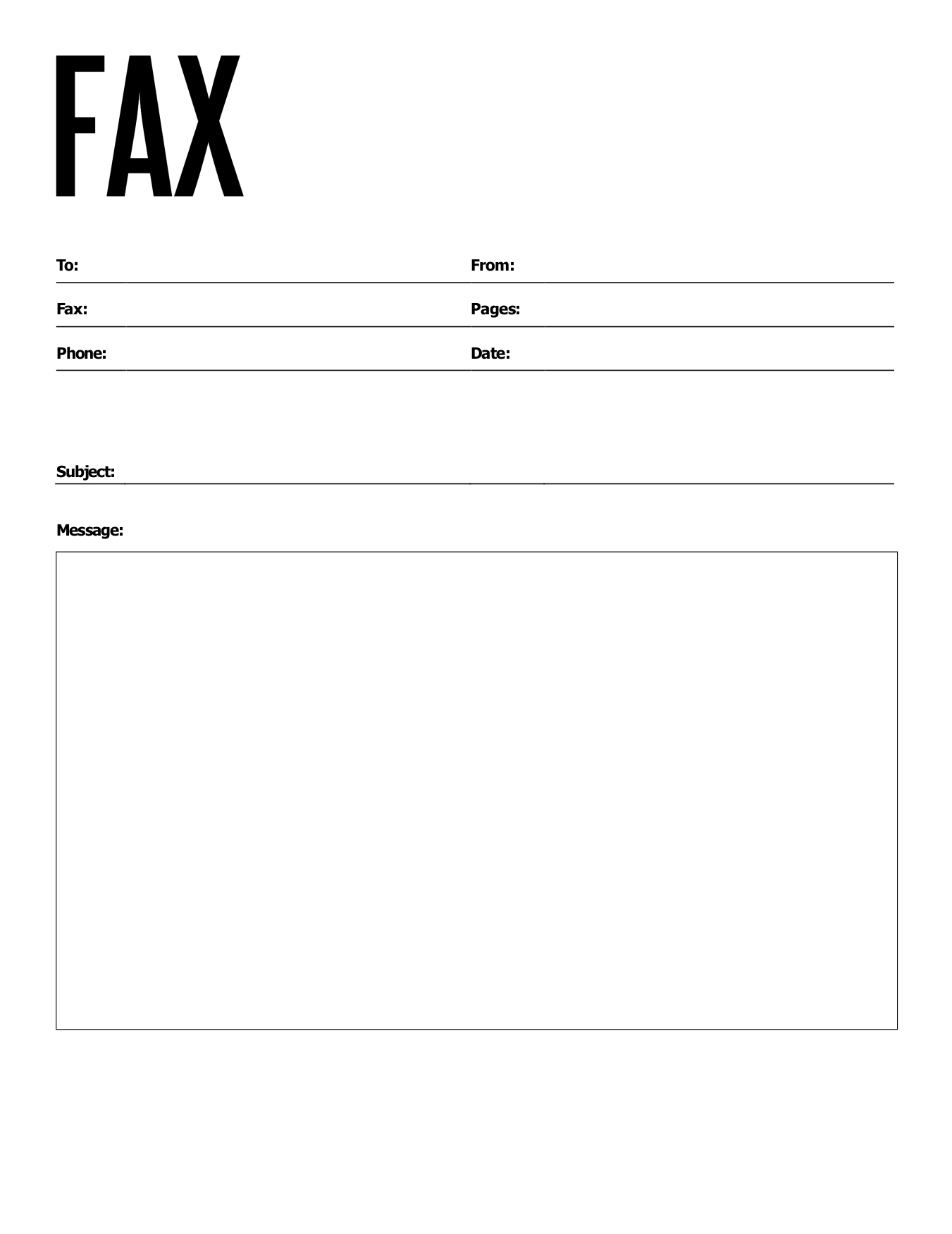 Free Fax Cover Sheets | Faxburner with Generic Fax Cover Sheet Printable