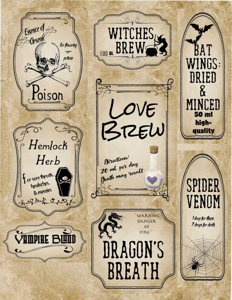 Free Halloween Printables regarding Free Printable Labels For Halloween