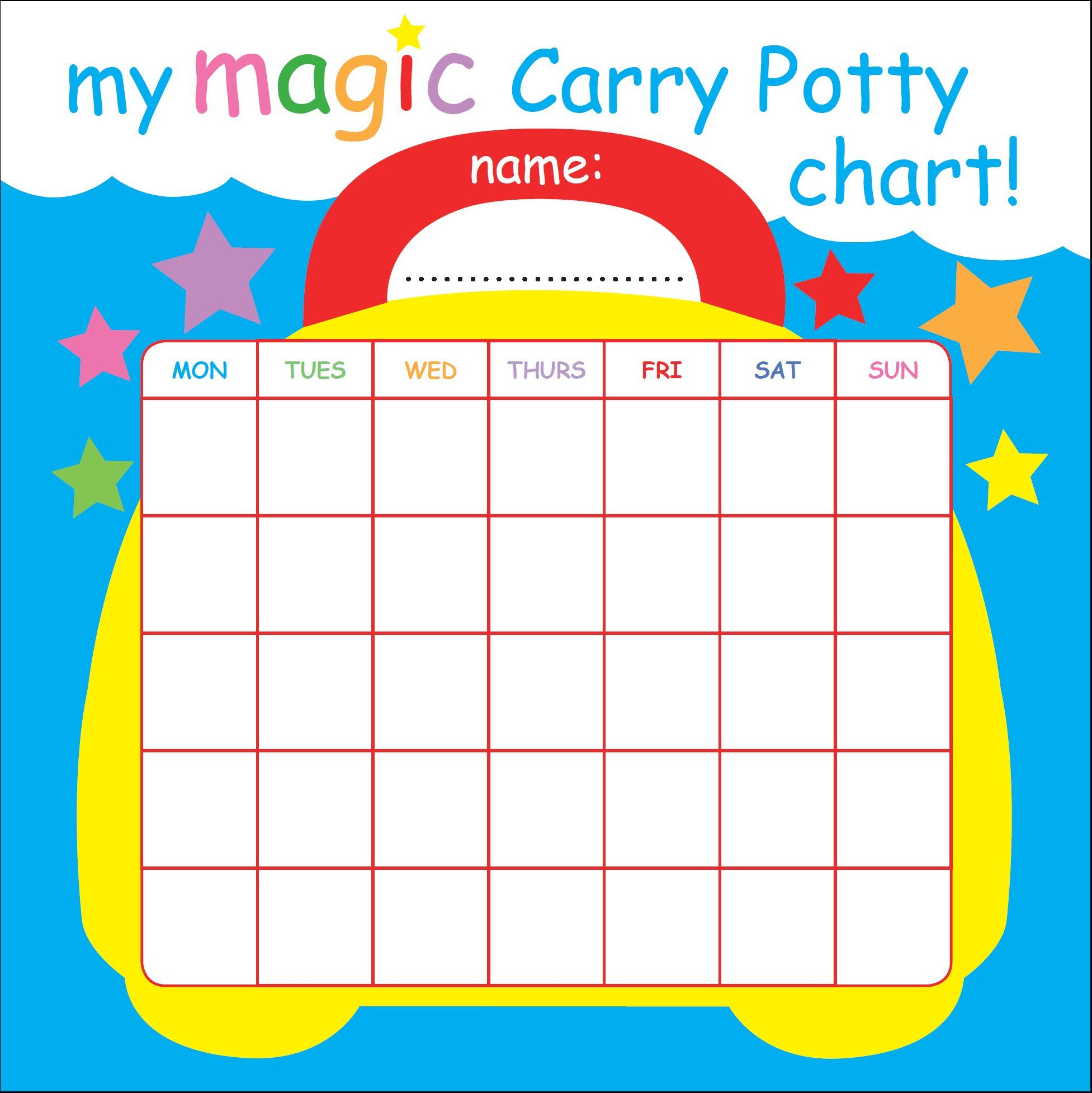 Free Print-Out Reward Chart For Your Potty Training Toddler throughout Free Printable Potty Sticker Chart
