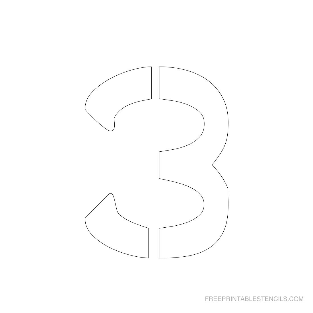Free Printable 3 Inch Number Stencils 1-10 - Worksheets Library throughout Free Printable 3 Inch Number Stencils