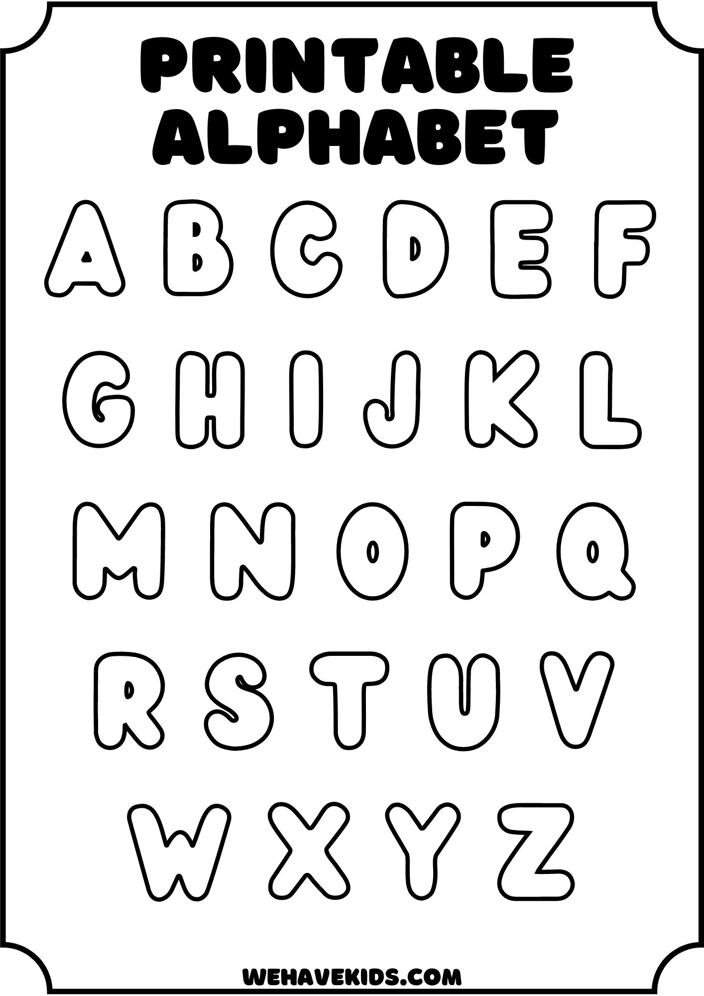 Free Printable Alphabet Stencils For Kids: Crafts, Decor, And More for Free Printable Fancy Letter Stencils