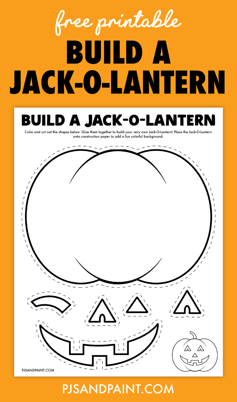 Free Printable Build A Jack-O-Lantern Craft - Pjs And Paint regarding Jack O&amp;amp;#039; Lantern Printable Templates