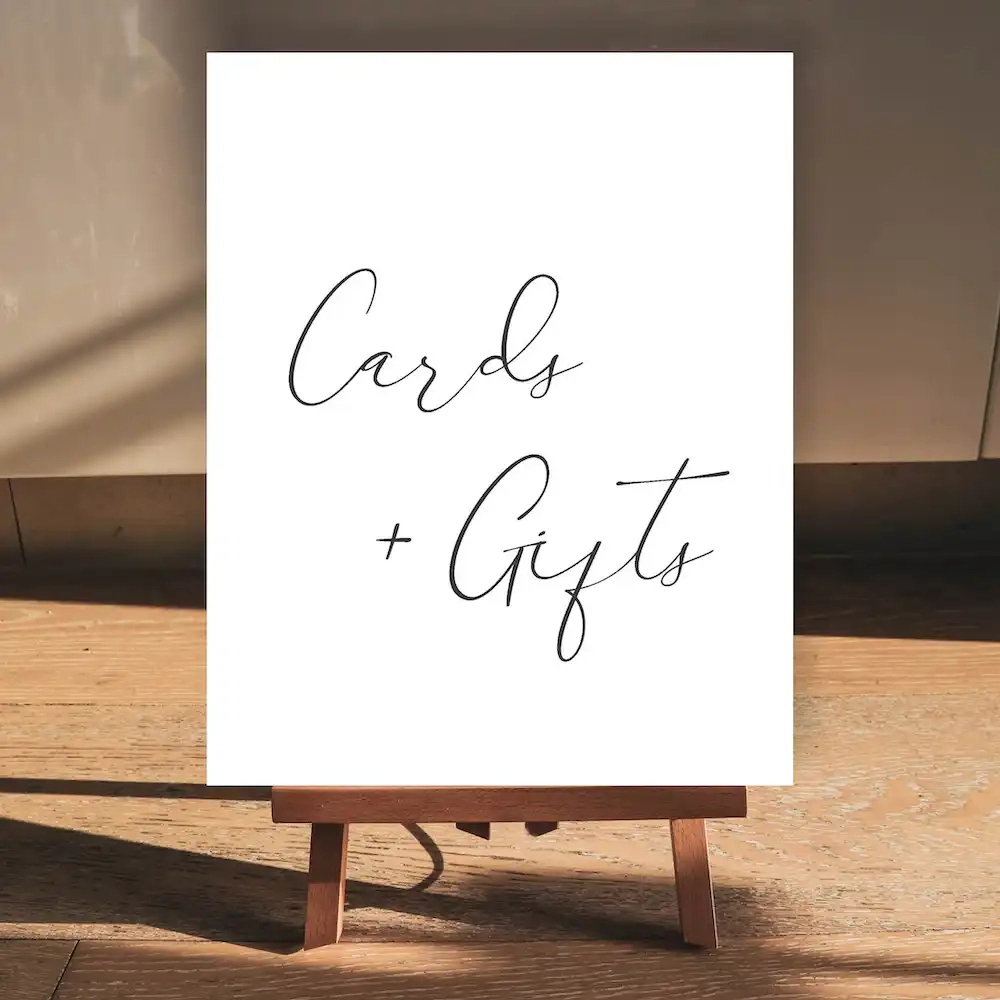 Free Printable Cards And Gifts Sign within Cards and Gifts Sign Printable Free