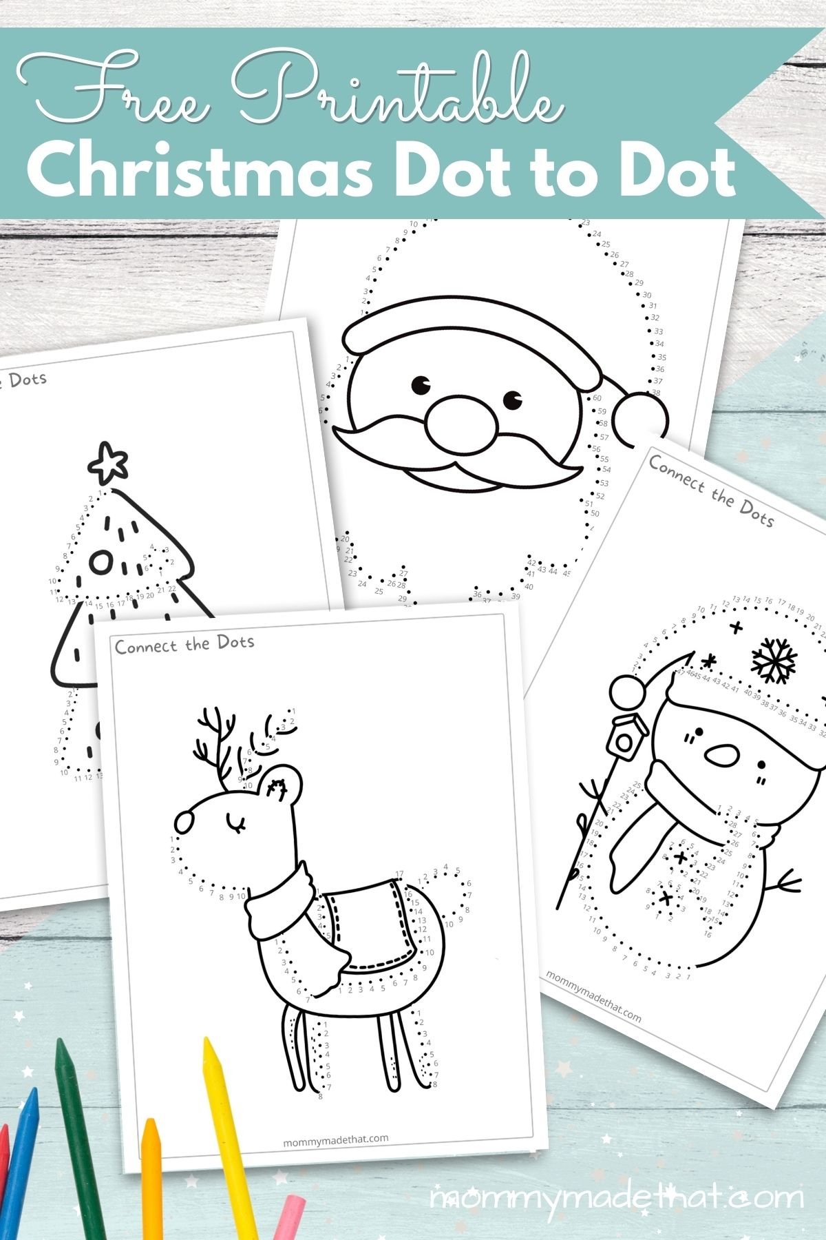 Free Printable Christmas Dot To Dot pertaining to Xmas Dot to Dot Printables