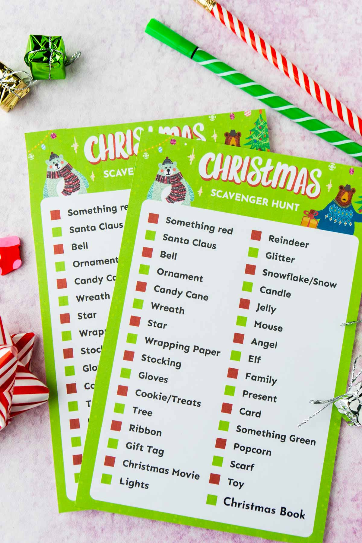 Free Printable Christmas Scavenger Hunt List - Play Party Plan pertaining to Indoor Christmas Games Ideas For Adults Printable