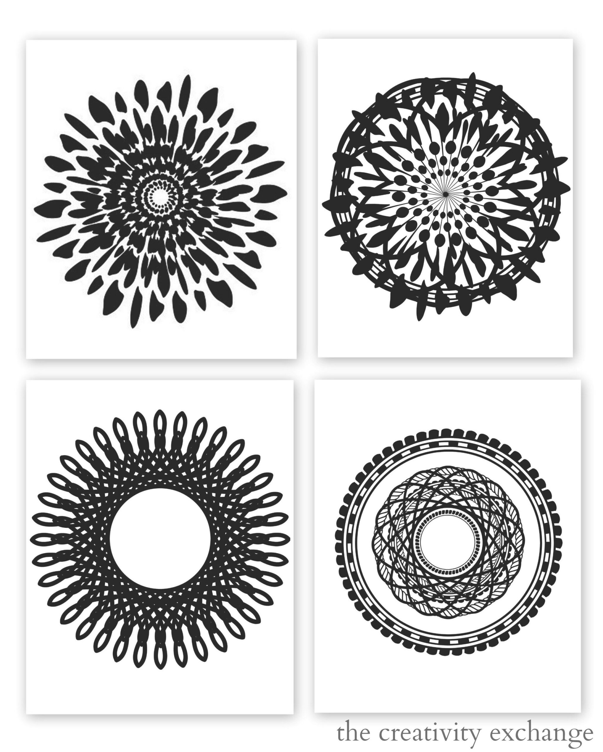 Free Printable Collection Of Modern Black And White Prints in Black And White Printable Art